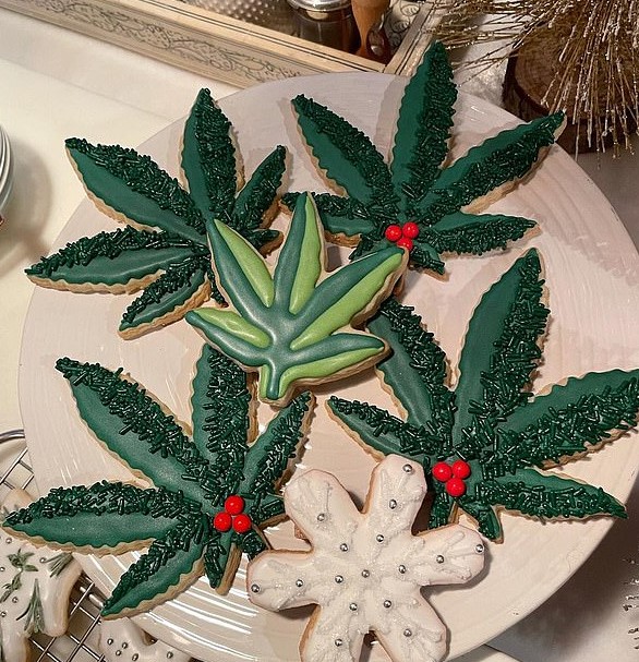 Cannabis christmas cookies